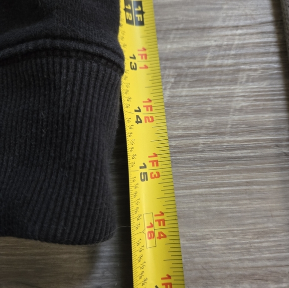 Euc The North Face Black Hoodie with White Logo Sz M In Men's. - Picture 4 of 7